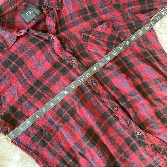 Rails | Red and Navy Flannel Plaid Button Down - Picture 10 of 10